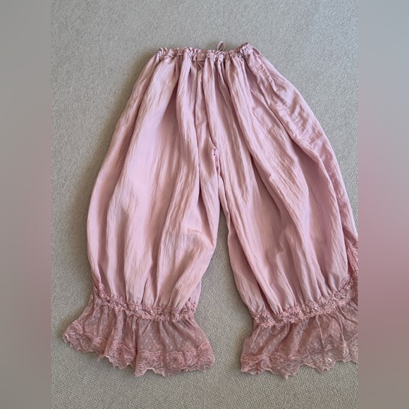 Free People Forever Young Bloomer Pants PINK small NWOT - Picture 6 of 7